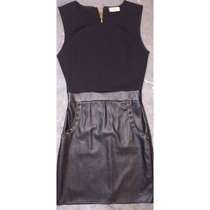Bodycon leather dress